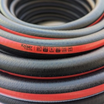 САДОВЫЙ ШЛАНГ 50М 1/2 ДЮЙМА KAISER EXPERT, 5 СЛОЙ, ДВОЙНАЯ броня