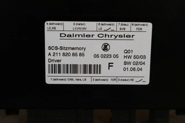 MERCEDES SLK R171 MODUL ŘÍZENÍ SEDADLA 2118208585