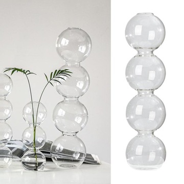 Кристально прозрачная ваза-бутылка