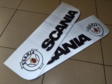 Chlapacz SCANIA czarny gryf 60x18cm ODBLASK odblaskowy NOWOŚĆ świecący