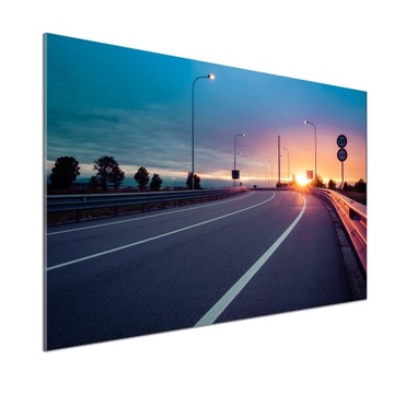Panel dekor szkło Autostrada 100x70 cm + KLEJ