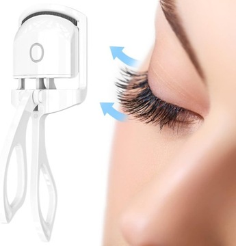 Zalotka do Rzęs Elektryczna Podgrzewaczka Lokówka do Rzęs USB Biała