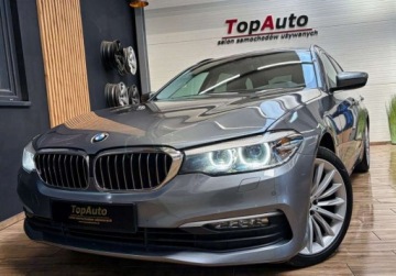 BMW Seria 5 F10-F11 Touring Facelifting 520d 190KM 2017 BMW Seria 5 2.0D 190KM navi gwarancja LED AUTOMAT bezwypadkowy, zdjęcie 5