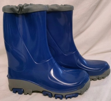Buty dziecięce kalosze gumowce MUFLON 35 36 niebieskie