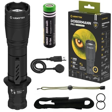 Latarka Armytek Dobermann Pro Magnet USB Cree Warm