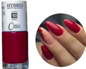 CARLA HYBRID EFFECT lakier z efektem hybrydy bez UV 30 Sexy Red