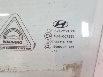 HYUNDAI IX35 10R SKLO (OKNO) DVEŘE LEVÝ PŘEDNÍ