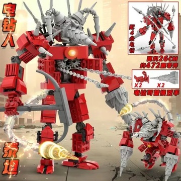 Speakerman Titans Tv Man Titans Cameraman Skibidi Toilet Building Blocks To