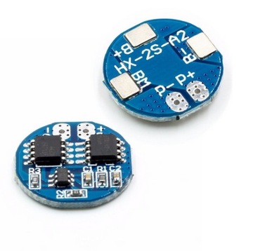 Moduł BMS PCM ładowania ogniw 18650 2S okrągły