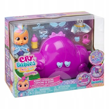 CRY BABIES MAGIC TEARS GARDEROBA + LALKA JENNA
