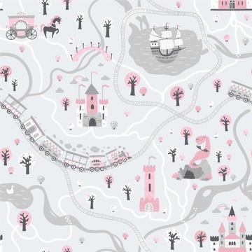 Naklejka na stolik IKEA LACK mapa