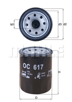 Filtr oleju KNECHT OC 617