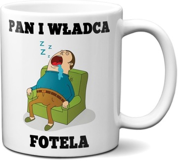 KUBEK FACETA WŁADCA FOTELA UPOMINEK PREZENT+IMIĘ