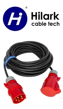 Резиновый удлинитель силовой 32А 5х4 15м H07RNF OW