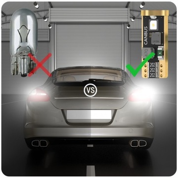 2x светодиодные лампы W5W T10 S5 6000K белые МОЩНЫЕ CSP DIODES PRO SERIES БЕЛЫЕ CANBUS