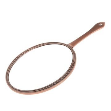 2X овальное ручное косметическое зеркало для макияжа