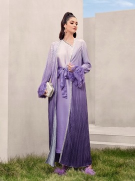 SUKIENKA MAXI ELEGANCKA W STYLU ARABSKIM DWUCZĘŚCIOWA OMBRE SHEIN L 40