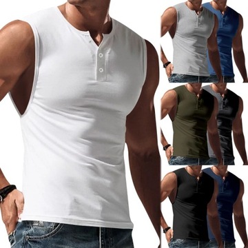 European and American men's sleeveless T-shirt co