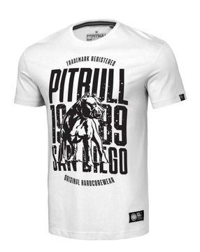 Koszulka Pit Bull San Diego Dog 170 gsm Biała