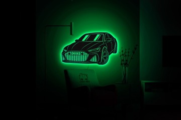 Деревянное 3D-изображение Dodge Challenger Vapor Gift LED Night Light XL