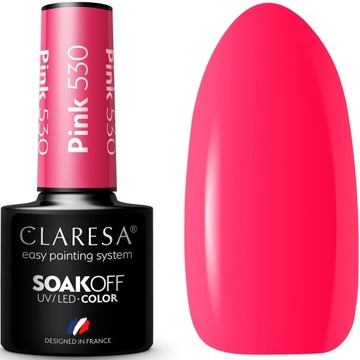 Claresa Lakier Hybrydowy Pink 530 5ml