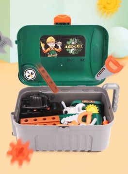 НАБОР ИНСТРУМЕНТОВ ДЛЯ ДЕТСКОЙ ИГРУШЕЧНОЙ МАСТЕРСКОЙ В ЧЕМОДАНЕ 3 В 1