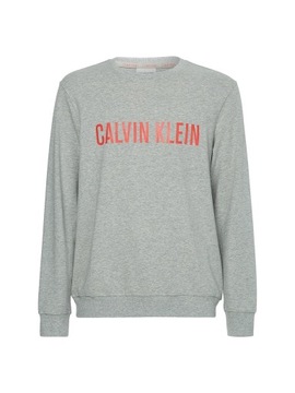 CALVIN KLEIN BLUZA MĘSKA CIENKA SWEATSHIRT GRAY XL