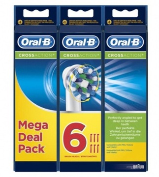 Braun Oral-B Cross Action ( EB50-2+2+2 ) / 6szt.