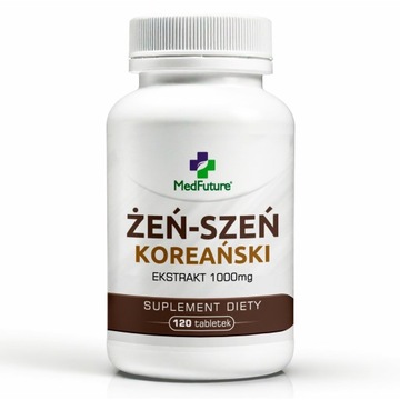 ŻEŃ-SZEŃ KOREAŃSKI Korean ginseng Ekstrakt z korzenia 1000 mg