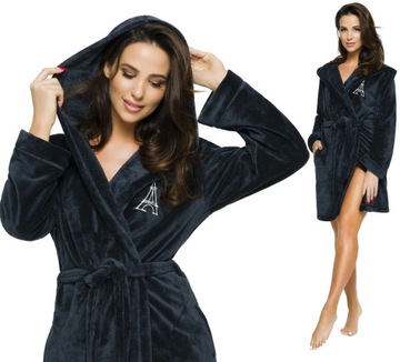 EIFFLA KRÓTKI PUCHOWY DAMSKI SZLAFROK PODOMKA S