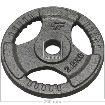 НАБОР ВЕСОВ PLATINUM FITNESS 115 КГ ЧУГУННЫЙ РУЛЬ HAMMERTONE