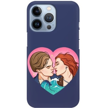 Etui Mat Granat do IPHONE 13 PRO Walentynki Wzory