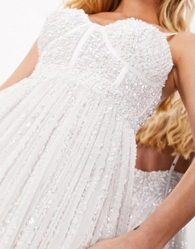 Asos Edition MAXI SUKIENKA CEKINY NG7 uyz 46
