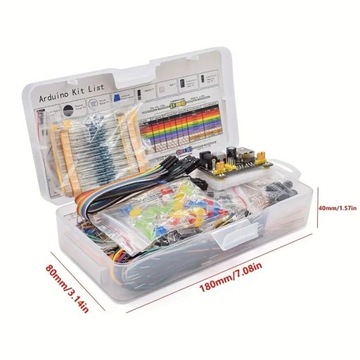 Набор электронных компонентов для Arduino, Pi - Макетная плата - 830 шт.