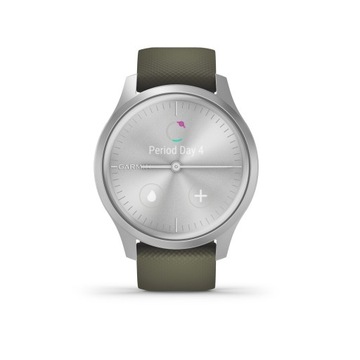 Умные часы GARMIN VIVOMOVE STYLE / серебристо-зеленый