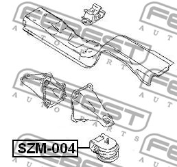 FEBEST SZM-004 LOŽISKO MOTORU