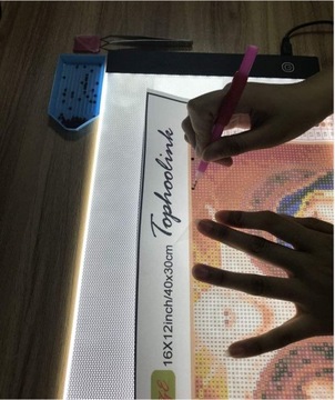 Доска для рисования с подсветкой А4 LED ВЫШИВКА