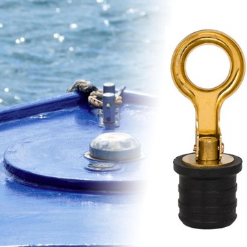 Латунная сливная заглушка легкая устанавливает резиновую заглушку на ручку кнопки яхт 30мм