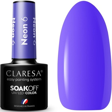 Claresa Lakier Hybrydowy Neon 6 5ml