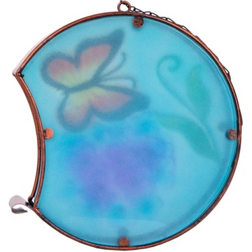 САДОВОЕ УКРАШЕНИЕ 22,5x8x22 СМ ПОДВЕСНОЙ ВИТРАЖНЫЙ СВЕТИЛЬНИК