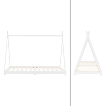 Кровать Типи с реечным каркасом 90х200 см White Wood