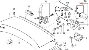 VZPĚRA/TLAKOVAČ KRYTU KUFRU BMW E39 E52 ORIGINÁLNÍ