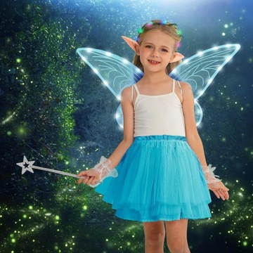 Сияющие крылья феи, бабочка, косплей-сеанс ангела-эльфа, маскировка
