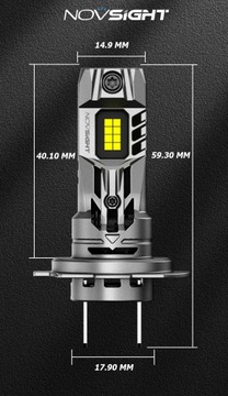 СВЕТОДИОДНЫЕ ЛАМПЫ H7 +800% ОЧЕНЬ МОЩНЫЕ 6500K 1:1 CANBUS