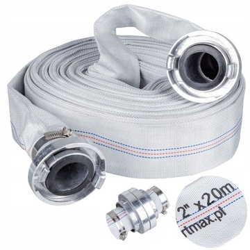 WĄŻ STRAŻACKI DO WODY 2'' 52MM 20M STRAŻAK