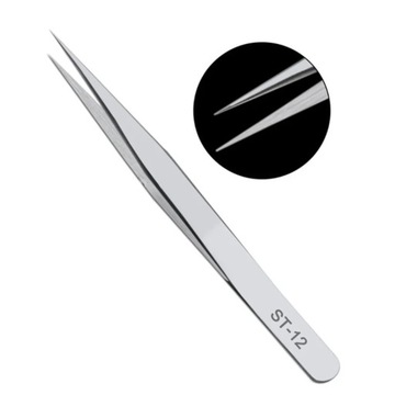 Длинные щипцы из нержавеющей стали, угловой медицинский пинцет с прямой головкой ST-10,