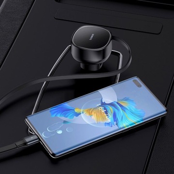 АВТОМОБИЛЬНОЕ БЫСТРОЕ ЗАРЯДНОЕ УСТРОЙСТВО BASEUS USB-C / USB-C КАБЕЛЬ 60 Вт ДЛЯ ПРИкуривателя