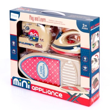 КОМПЛЕКТ ШВЕЙНАЯ МАШИНКА ДЕТСКАЯ + УТЮГ + ГЛАДИЛЬНАЯ ДОСКА ДЕТСКАЯ