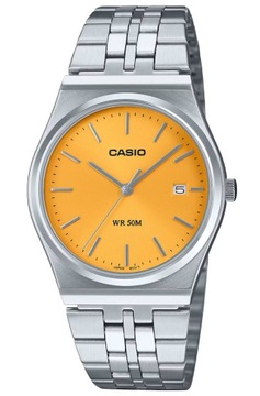 STALOWY WODOSZCZELNY KLASYCZNY ZEGAREK CASIO MTP-B145D -9AV ŻÓŁTY