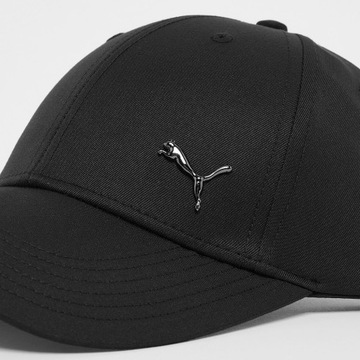 МУЖСКАЯ КЕПКА PUMA МЕТАЛЛИЧЕСКАЯ С ВУШОМ, ЧЕРНАЯ БЕЙСБОЛКА, МЕТАЛЛИЧЕСКИЙ ЛОГОТИП